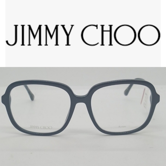 NWT RX-ABLE JIMMY CHOO EYEGLASS FRAMES JC326/F BLACK GOLD - Picture 1 of 8